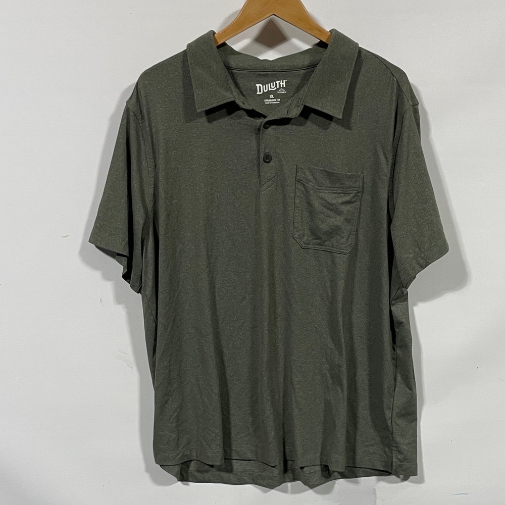 Duluth trading co Men's Green Polo Shirt